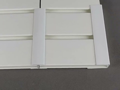 huaxiajie সুলভ মূল্য শোরুমের জন্য অতি হালকা নমনীয় পোর্টেবল ধূসর স্ল্যাটওয়াল