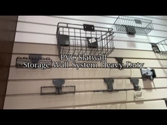 কাস্টমাইজড ফিক্সচার স্ল্যাট ওয়াল প্যানেল ধূসর পিভিসি গ্যারেজ প্যানেল ইনডোর