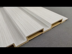 কাঠের শস্য WPC ওয়াল প্যানেল অভ্যন্তরীণ / বহিরঙ্গন ওয়াল প্রসাধন জন্য