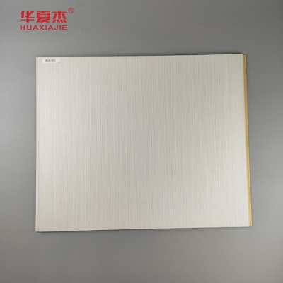 ভালো দাম নতুন ডিজাইন ডব্লিউপিসি ল্যামিনেটেড ৬০০মিমি X ৯মিমি ওয়াল প্যানেল, দেয়াল সজ্জার জন্য টেকসই অনলাইন