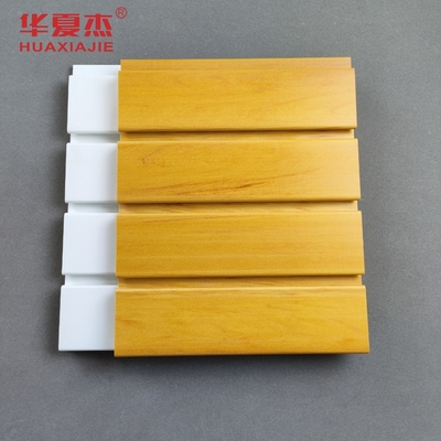 স্তরিত / কাঠ শস্য PVC Slatwall প্যানেল ফায়ারপ্রুফ মাল্টি রঙ