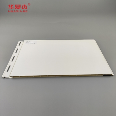 উচ্চ মানের 12'' দীর্ঘস্থায়ী 96% পিভিসি ওয়াল প্যানেল সাদা কারখানা প্রসাধন