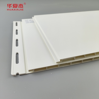 উচ্চ মানের 12'' দীর্ঘস্থায়ী 96% পিভিসি ওয়াল প্যানেল সাদা কারখানা প্রসাধন