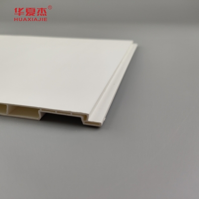 উচ্চ মানের 12'' দীর্ঘস্থায়ী 96% পিভিসি ওয়াল প্যানেল সাদা কারখানা প্রসাধন