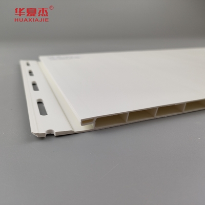 উচ্চ মানের 12'' দীর্ঘস্থায়ী 96% পিভিসি ওয়াল প্যানেল সাদা কারখানা প্রসাধন