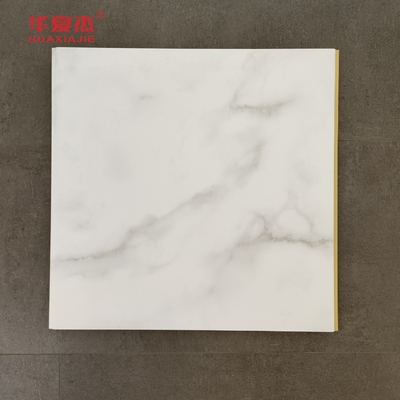 উচ্চ মানের সাদা মার্বেল Wpc ওয়াল প্যানেল 600x9mm স্তরিত Wpc বোর্ড জলরোধী পরিষ্কার করা সহজ