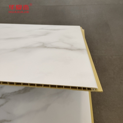 উচ্চ মানের সাদা মার্বেল Wpc ওয়াল প্যানেল 600x9mm স্তরিত Wpc বোর্ড জলরোধী পরিষ্কার করা সহজ