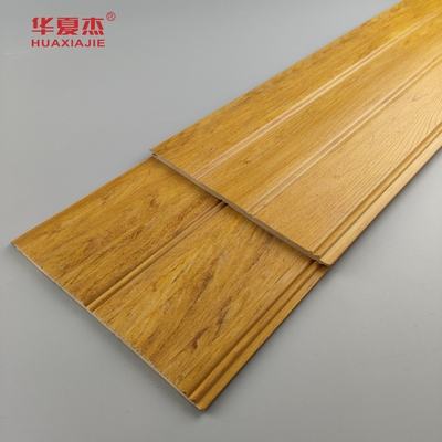 প্রকৃতি কাঠ Wpc Wainscoting প্যানেল ওয়াটারপ্রুফ Wpc ওয়াল প্যানেল Wainscot জন্য বাথরুম সজ্জা