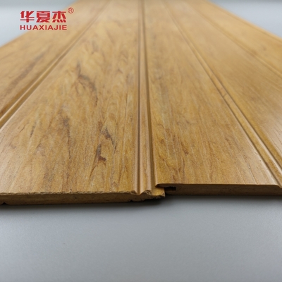প্রকৃতি কাঠ Wpc Wainscoting প্যানেল ওয়াটারপ্রুফ Wpc ওয়াল প্যানেল Wainscot জন্য বাথরুম সজ্জা