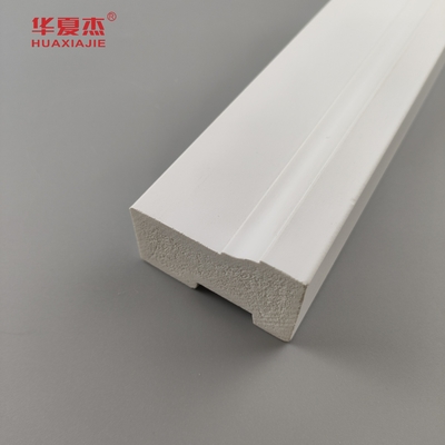 খরচ মূল্য wpc Brickmold 2'' কাঠের দানা পিভিসি দরজা ফ্রেম ছাঁচনির্মাণ জলরোধী হোম / অফিস সজ্জা