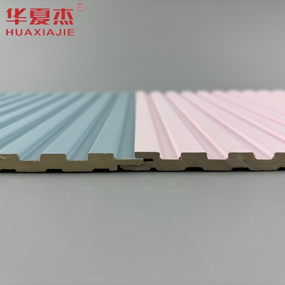 হোম দেওয়াল প্রসাধন জন্য গোলাপী আধুনিক নকশা laminated wpc দেওয়াল প্যানেল