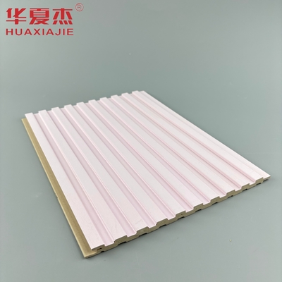 হোম দেওয়াল প্রসাধন জন্য গোলাপী আধুনিক নকশা laminated wpc দেওয়াল প্যানেল