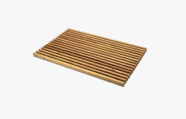 ভালো দাম 60cm * 80cm বাথরুম সহজ ইনস্টলেশন জন্য Skidproof WPC বীচ এমবসড ম্যাট অনলাইন