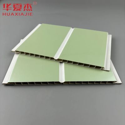 200 মিমি জলরোধী পিভিসি ওয়াল প্যানেল সবুজ হট স্ট্যাম্পিং পিভিসি প্যানেল হোম সজ্জা