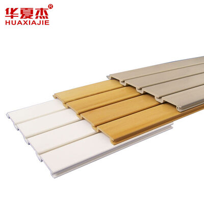 ভালো দাম 4ft X 8ft পিভিসি স্লটওয়াল প্যানেল হালকা ওজন 1.7kg সাদা ধূসর Taupe কাঠের শস্য কাস্টমাইজযোগ্য প্যানেল দেয়াল মাউন্ট স্টোরেজ জন্য অনলাইন